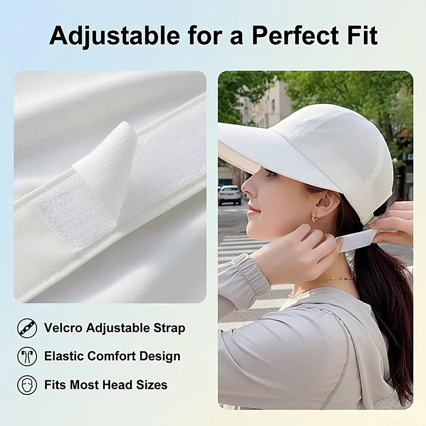 Wide Brim UV Sun Hat – Adjustable Breathable Unisex Outdoor Cap