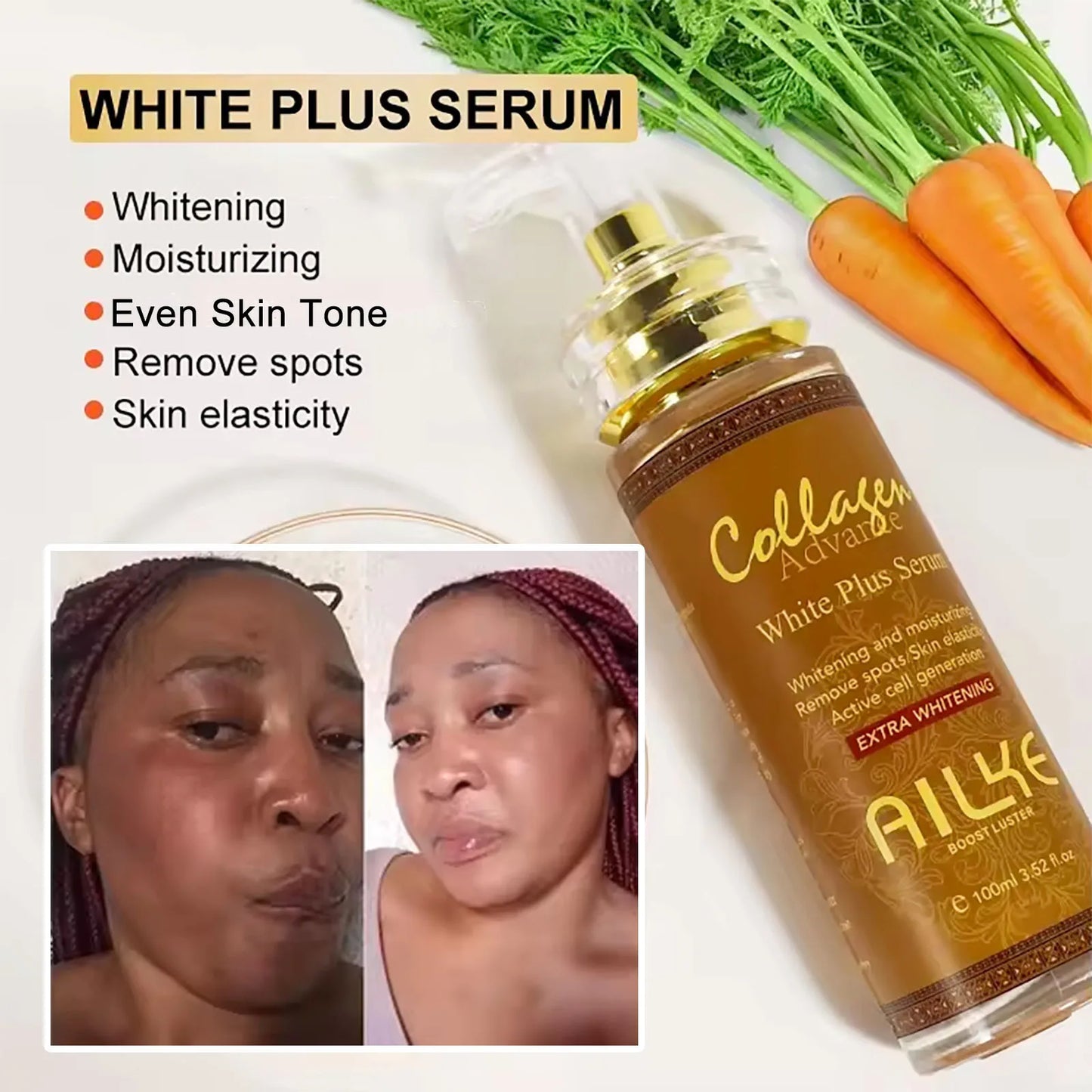 AILKE Collagen Brightening Serum – Even Tone, Dark Spots
