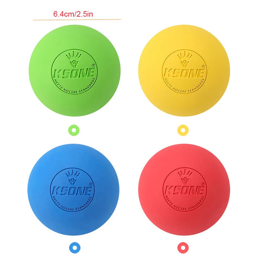 Solid Color KSONE Yoga Fascia Ball,Silicone Pilates Ball For Foot Massage Muscle Relaxation Peaceful Pleasures Health and Wellness
