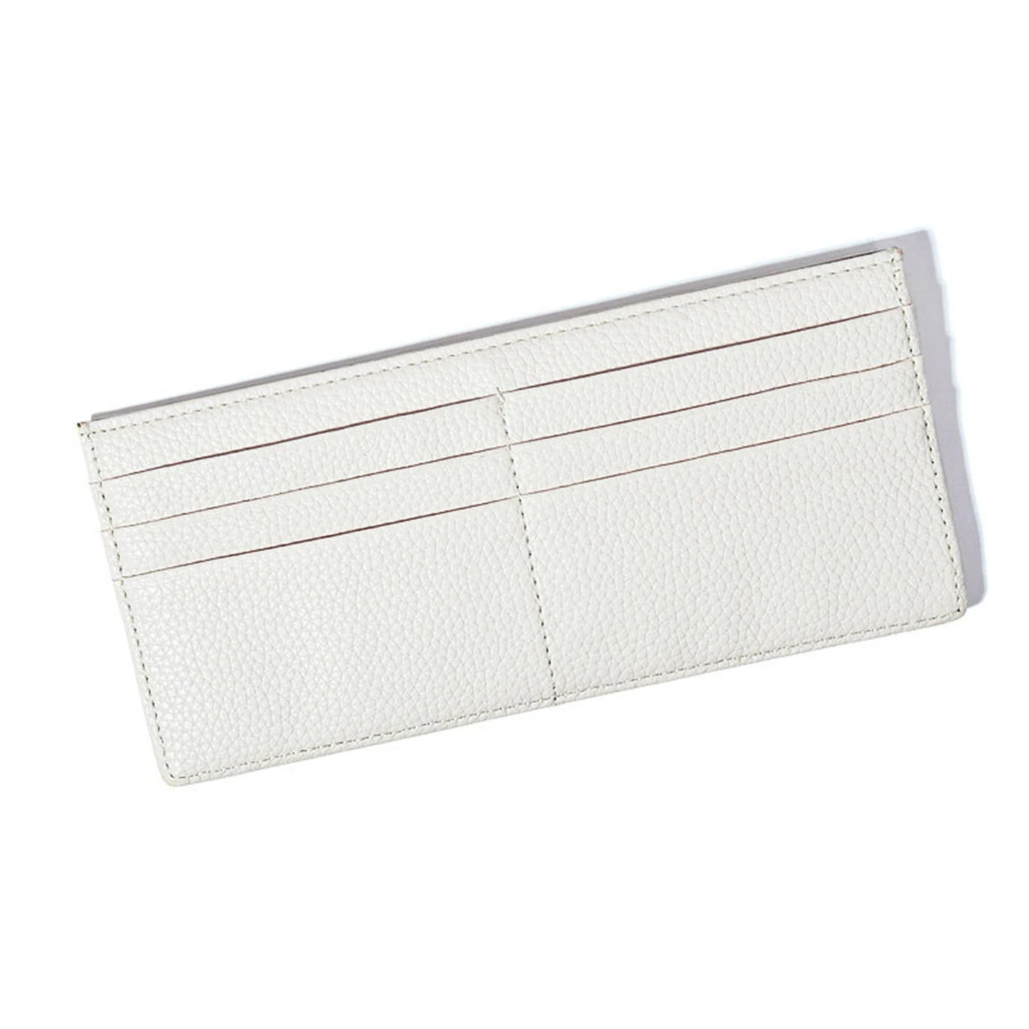 Women's Business Zipper Coin Pocket Wear-resistant Easy Portability Stylish Wallet for Home Office Travel Business Peaceful Pleasures Health and Wellness WHITE