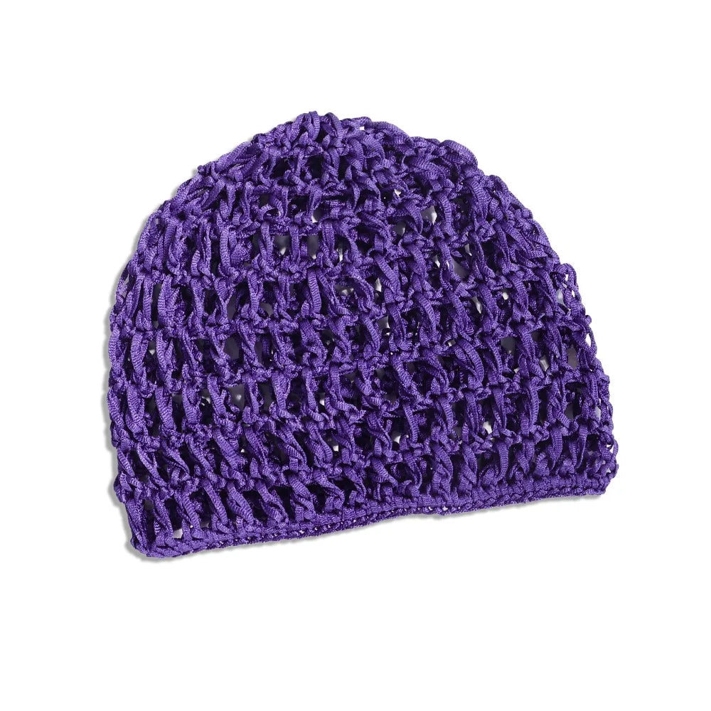 Hollowout Crochet Turban Cap – Breathable Mesh Wig Hat