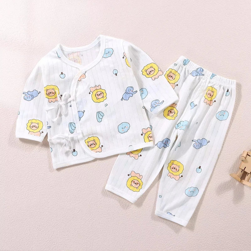 Baby Cotton Pajama Set | Autumn Winter Two-Piece Unisex PJs