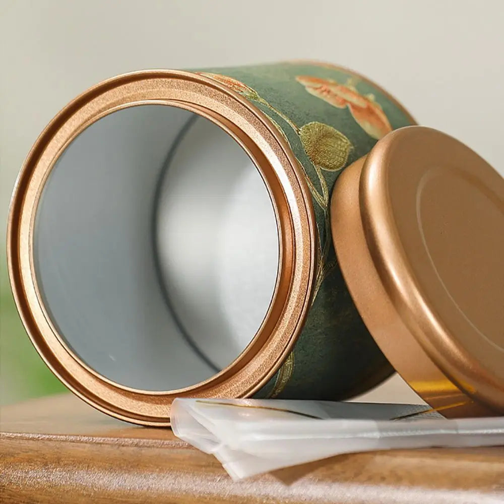 Airtight Tinplate Tea Storage Can – Food Grade Sealed Jar