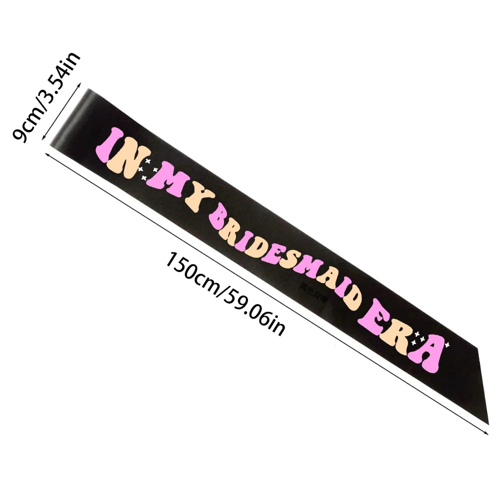 In My Bride Era Sash | Bachelorette Bridal Shower Party Gift Bridal Party Sash Peaceful Pleasures Health and Wellness