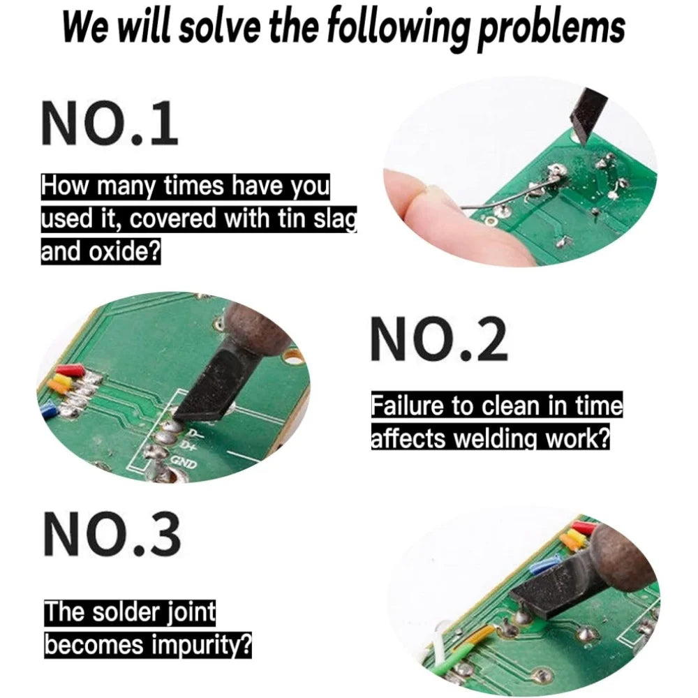 Soldering Iron Tip Cleaner Brass Wire Sponge No Water Needed Welding Solder Head Cleaning Tool Desoldering Station Peaceful Pleasures Health and Wellness