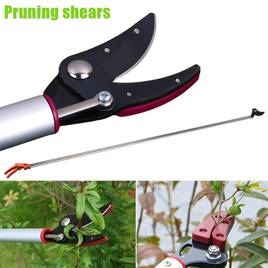 Extra Long Reach Pruner with Durable and Lightweight Aluminum Material Suitable for Courtyard Fruit Trees Peaceful Pleasures Health and Wellness