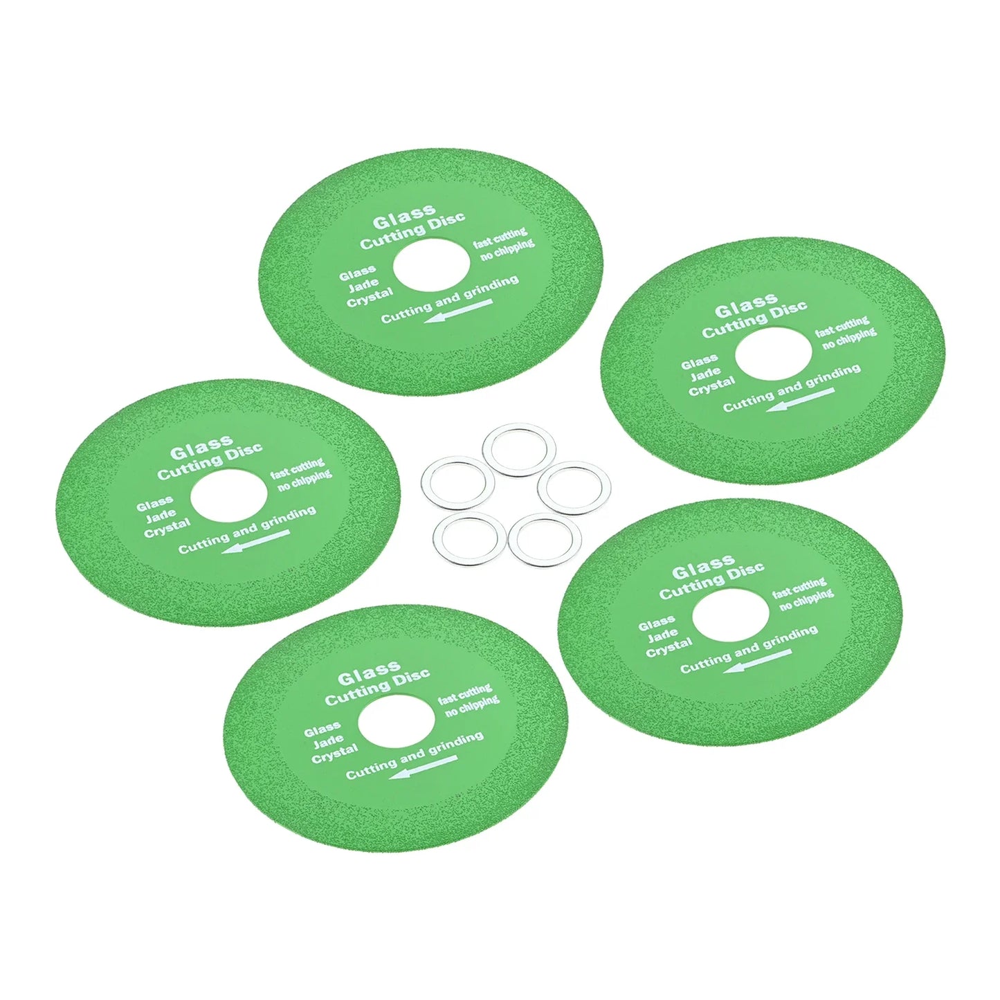 5-Pack Diamond Cutting Discs 100/115mm Brazed Saw Blade Angle Grinder