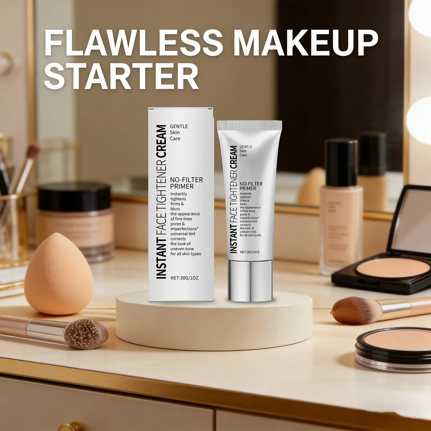 Instant Face Tightening Cream | Pore Minimizer & Makeup Primer Makeup Primer Cream Peaceful Pleasures Health and Wellness