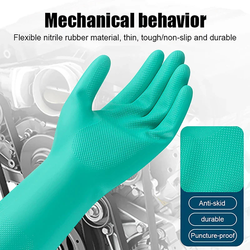 Thick Nitrile Gloves – Chemical Resistant & Waterproof, Latex Free