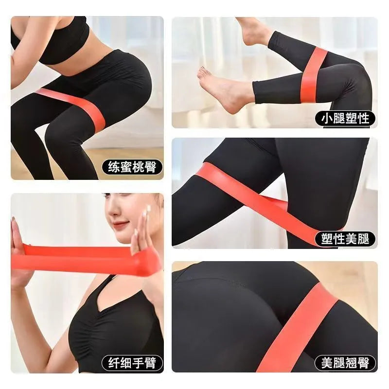 Latex Resistance Circle Mini Mini Fitness Stretch Band Stretch Band Rally Band Strength Training Hip Stretch Circle Rally Band Peaceful Pleasures Health and Wellness