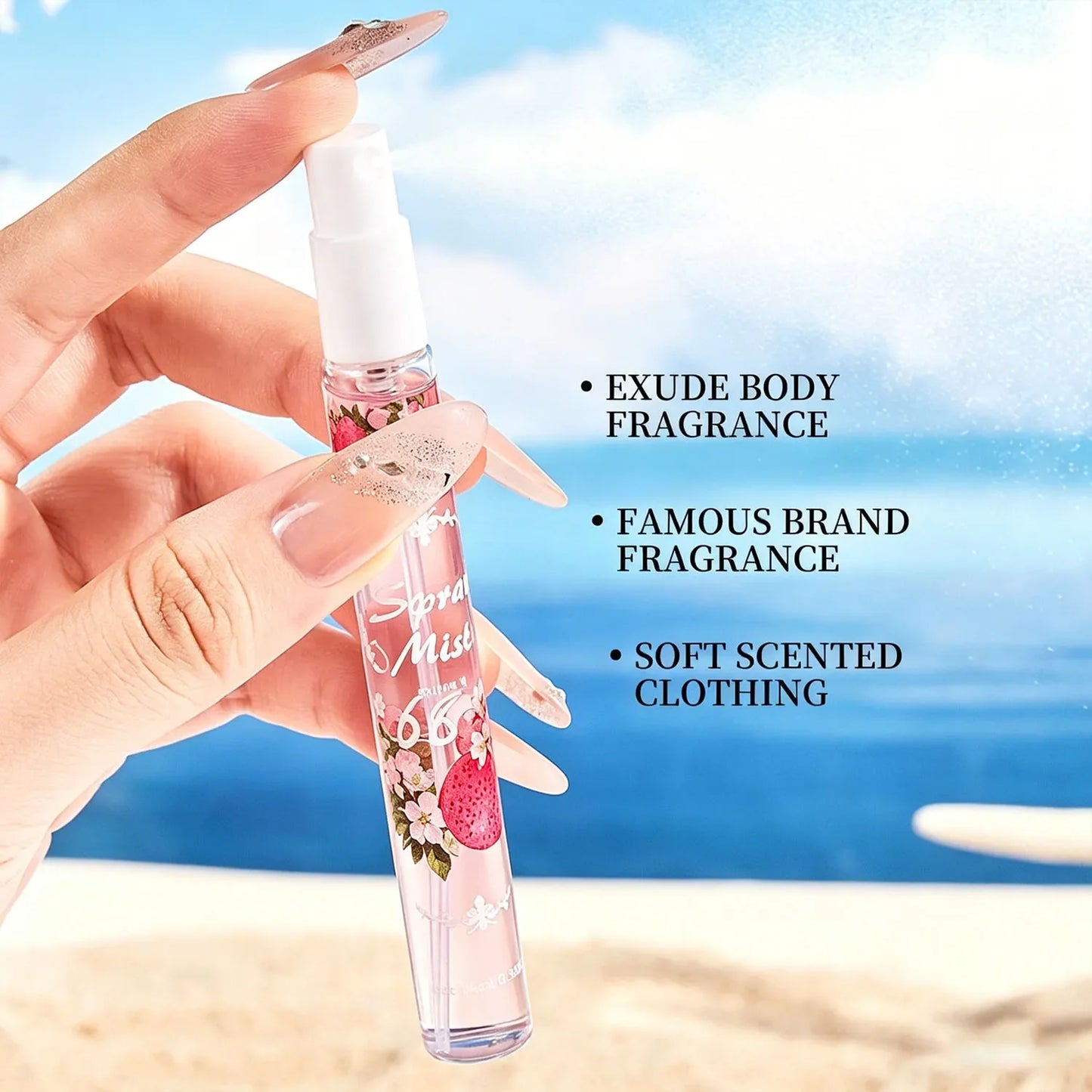 5-Piece Floral & Fruity Perfume Gift Set – Alcohol Free, Unisex