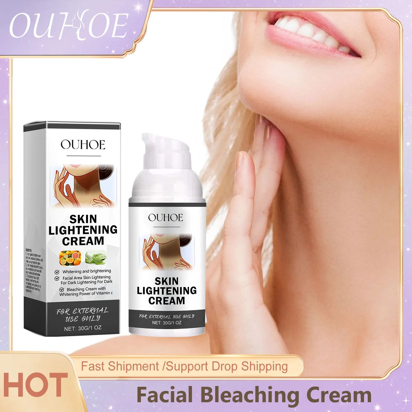 Brightening Whitening Face Cream – Dark Spot Tone Corrector 30g