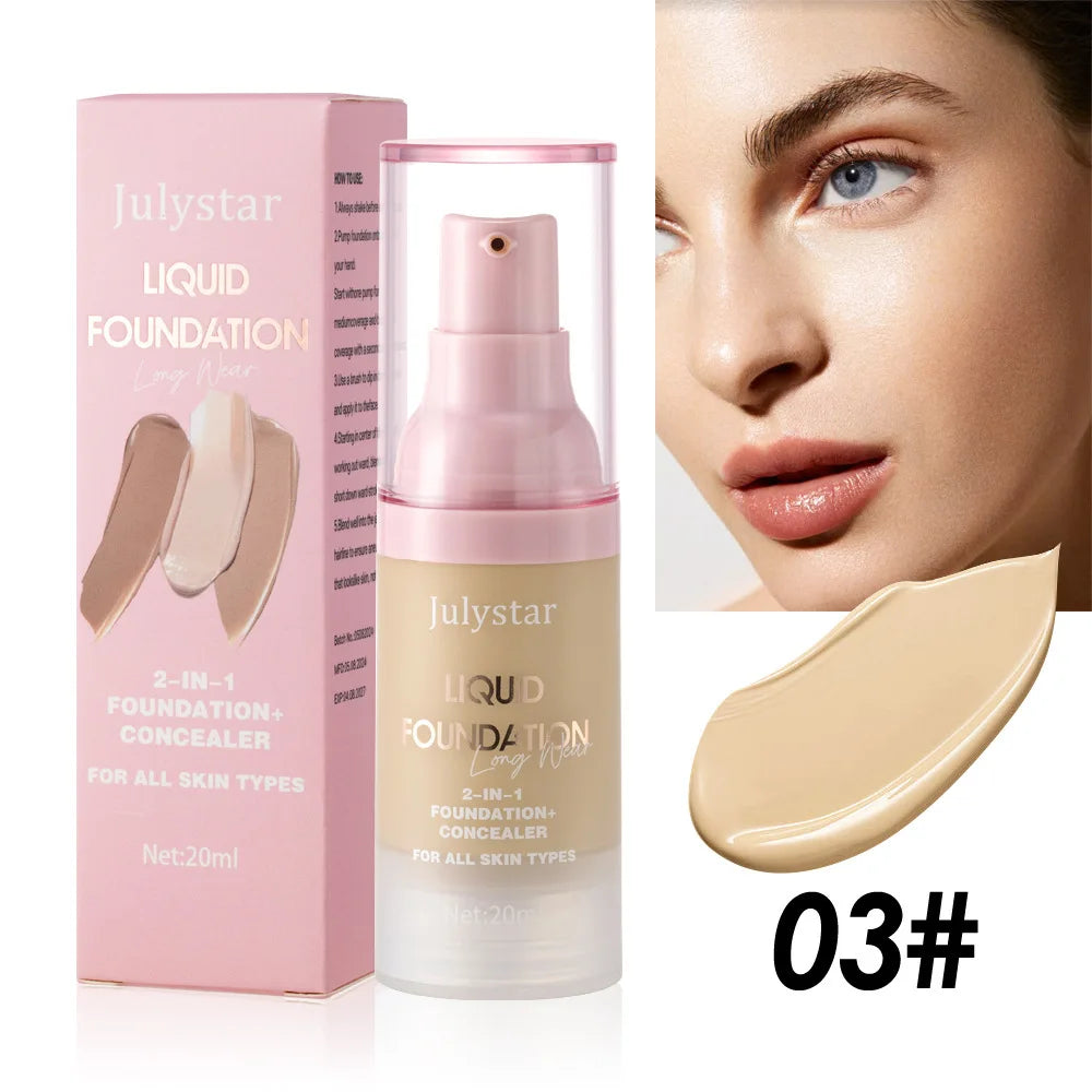 High Coverage Waterproof BB Cream Foundation – Oil Control 20ml