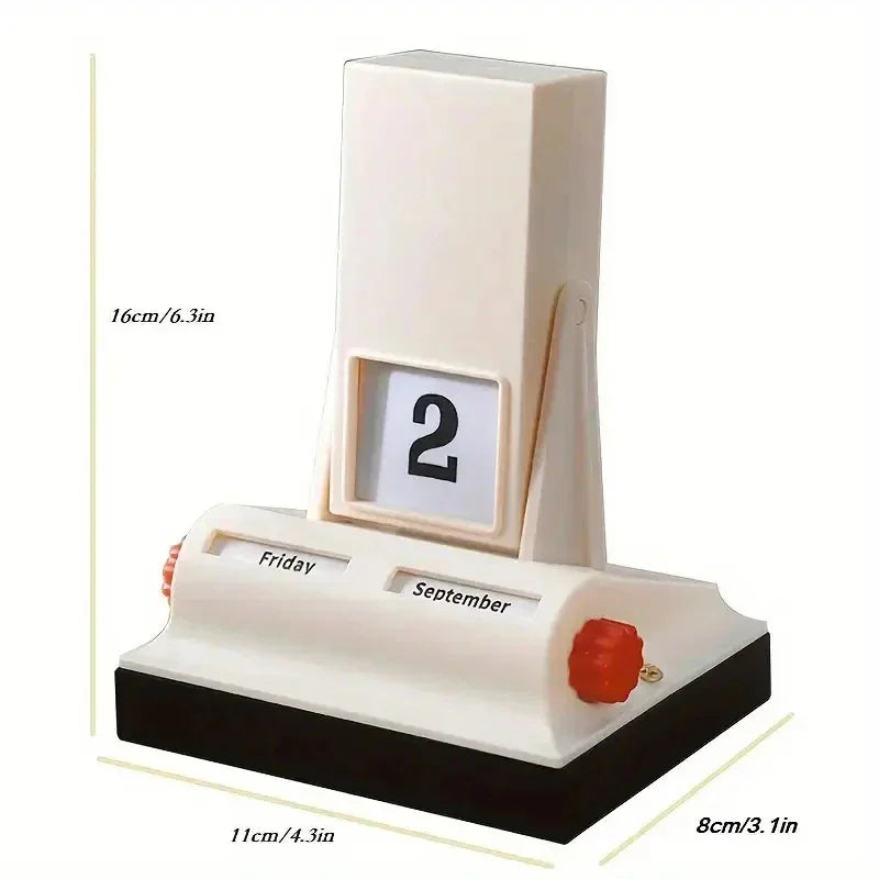 Flip Perpetual Desk Calendar – Tabletop Ornament for Home & Office