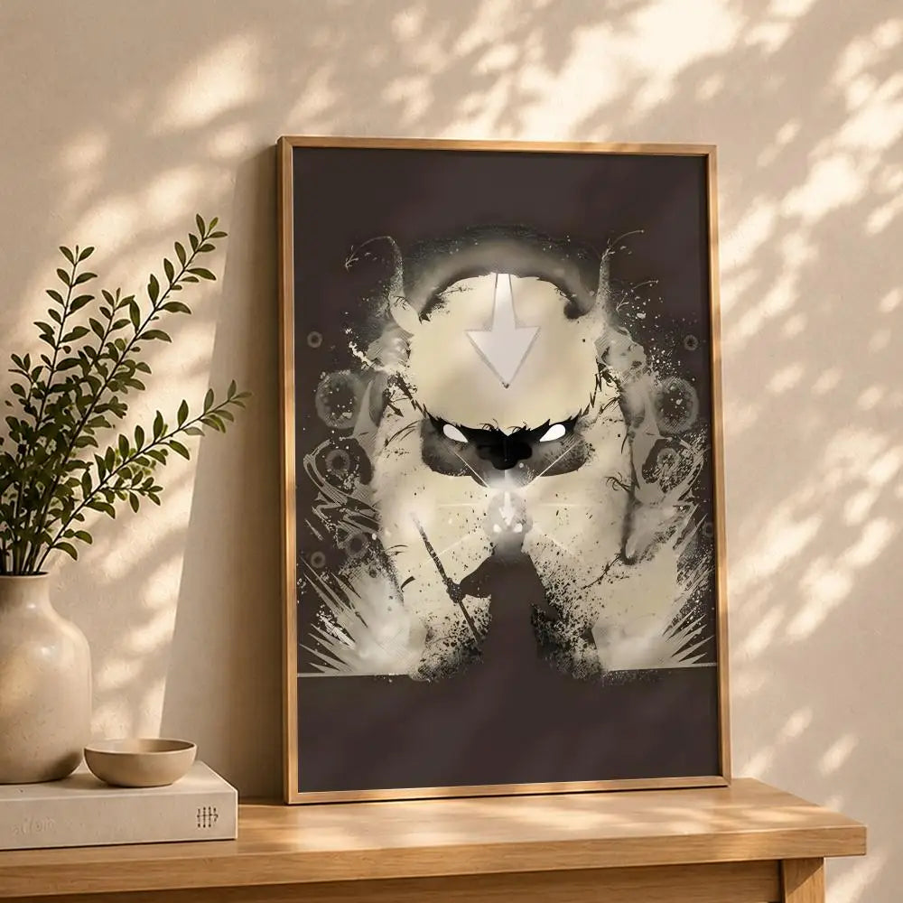Animation A-Avatar: The Last AirbenderS Poster HD Self Adhesive Waterproof Wall Art Ideal for Home Office Dorm Bedroom Great Peaceful Pleasures Health and Wellness White9 40X50cmNoframe