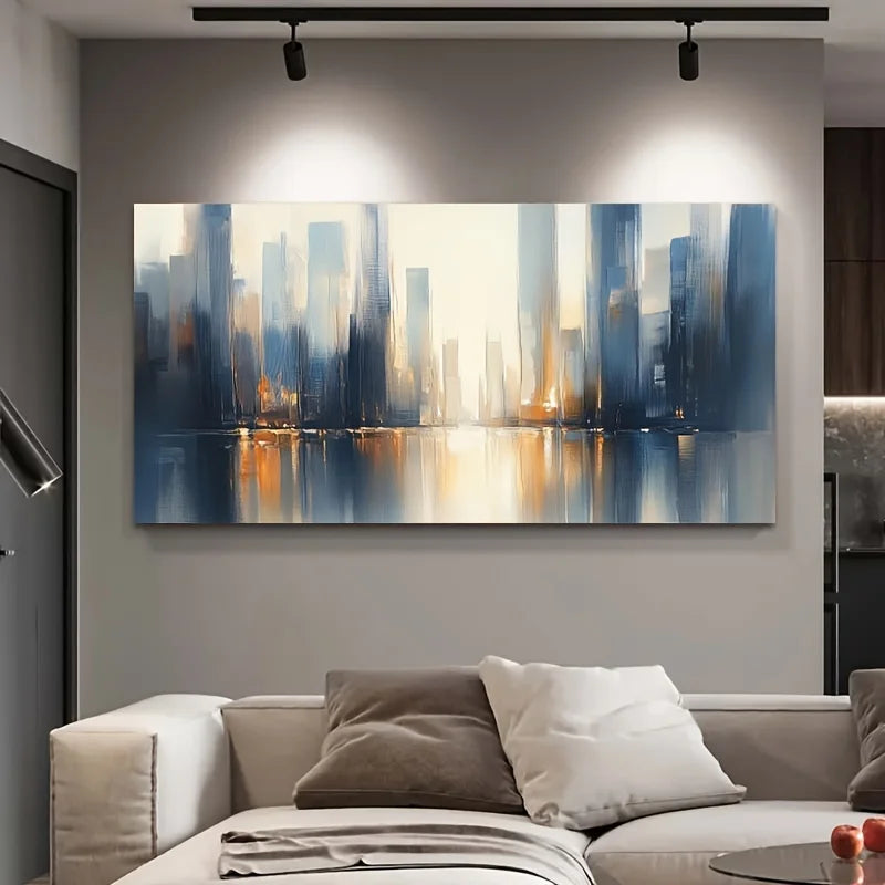 Canvas Poster, Modern Art, Abstract Color Art Canvas Painting, Ideal Gift for Bedroom Living Room Corridor, Room Decoration Peaceful Pleasures Health and Wellness