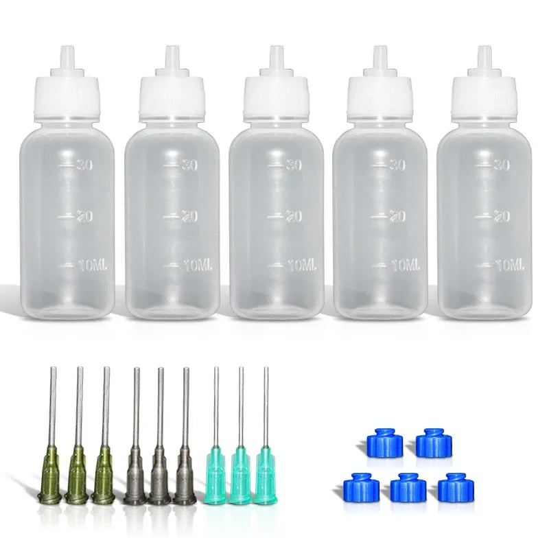 30ml Precision Ceramic Slip Trailer Bottle Multi-Needle Squeeze Applicator for Pottery Painting Clay Sculpting & Art Decoration Peaceful Pleasures Health and Wellness