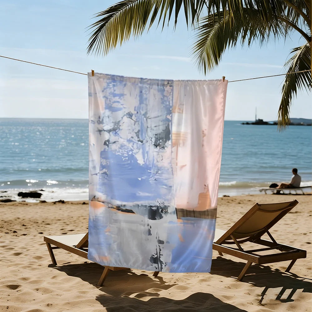 Quick-Dry Cushion Pattern Beach Towel | Soft, Lightweight Quick-Dry Beach Towel Peaceful Pleasures Health and Wellness