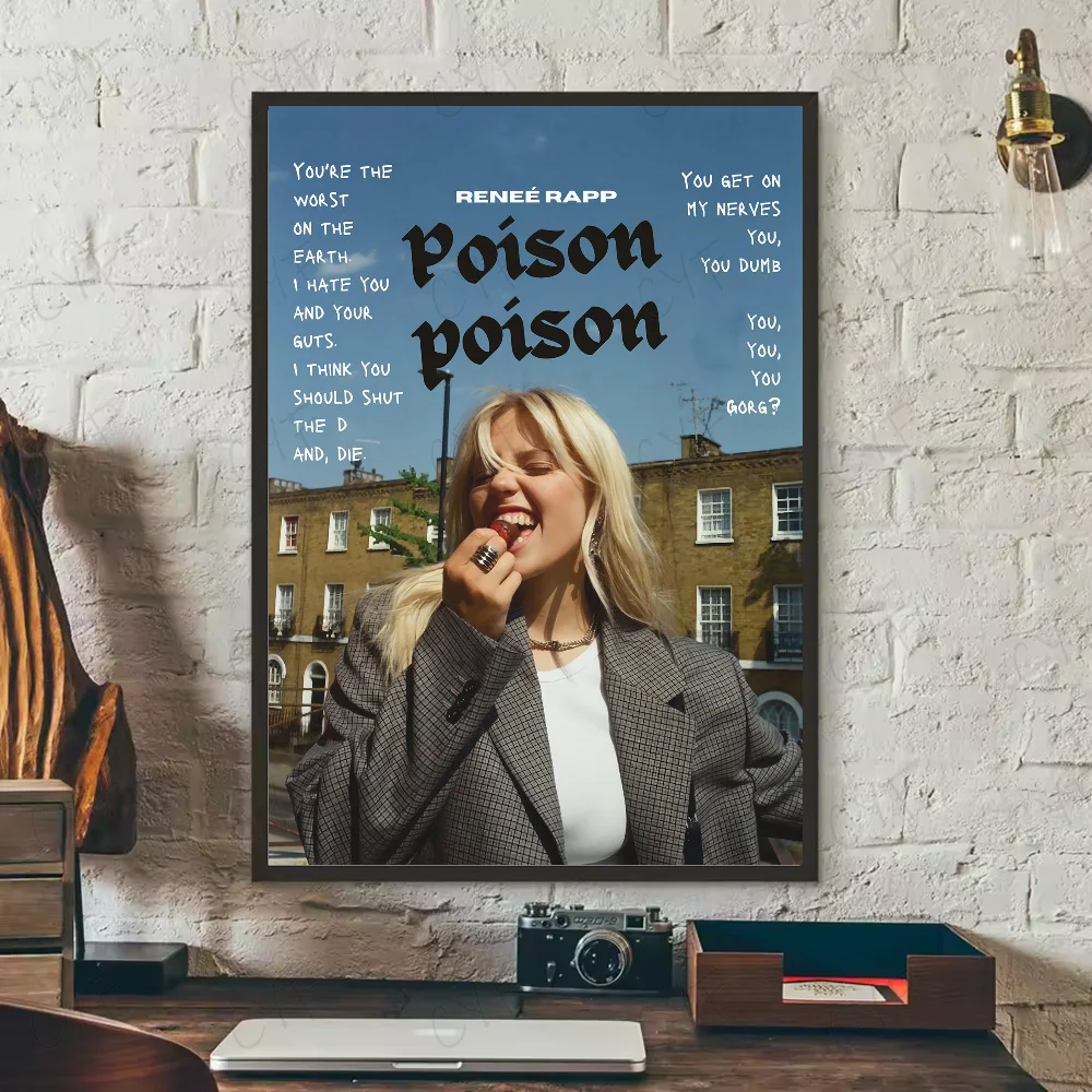 Pop Singer Actor Renee Rapp Poster HD art sticky wall waterproof home living room bedroom bar aesthetic decoration Peaceful Pleasures Health and Wellness