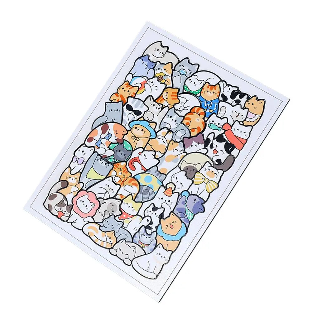 50-Piece Wooden Animal Puzzle – Educational 3D Wood Puzzle