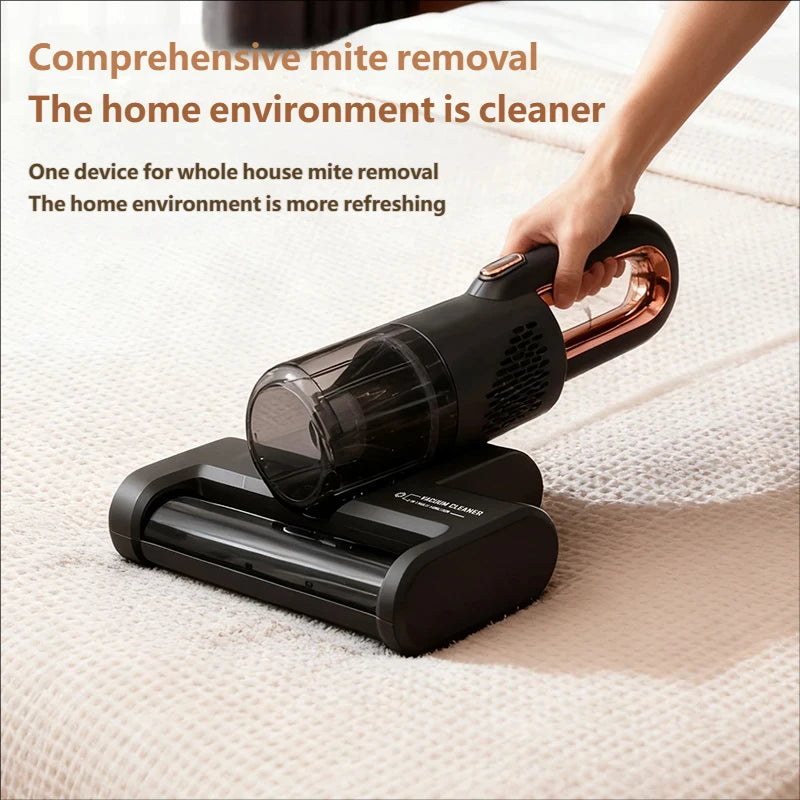 Portable Wireless Handheld Household Vacuum Cleaner Powerful UV HEPA Filter Mite Remover Peaceful Pleasures Health and Wellness
