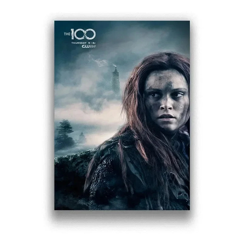 The 100 Season TV Series Minimalist Aesthetics Canvas Painting, Modern Print Wall Art for Living Room Home Decor Peaceful Pleasures Health and Wellness