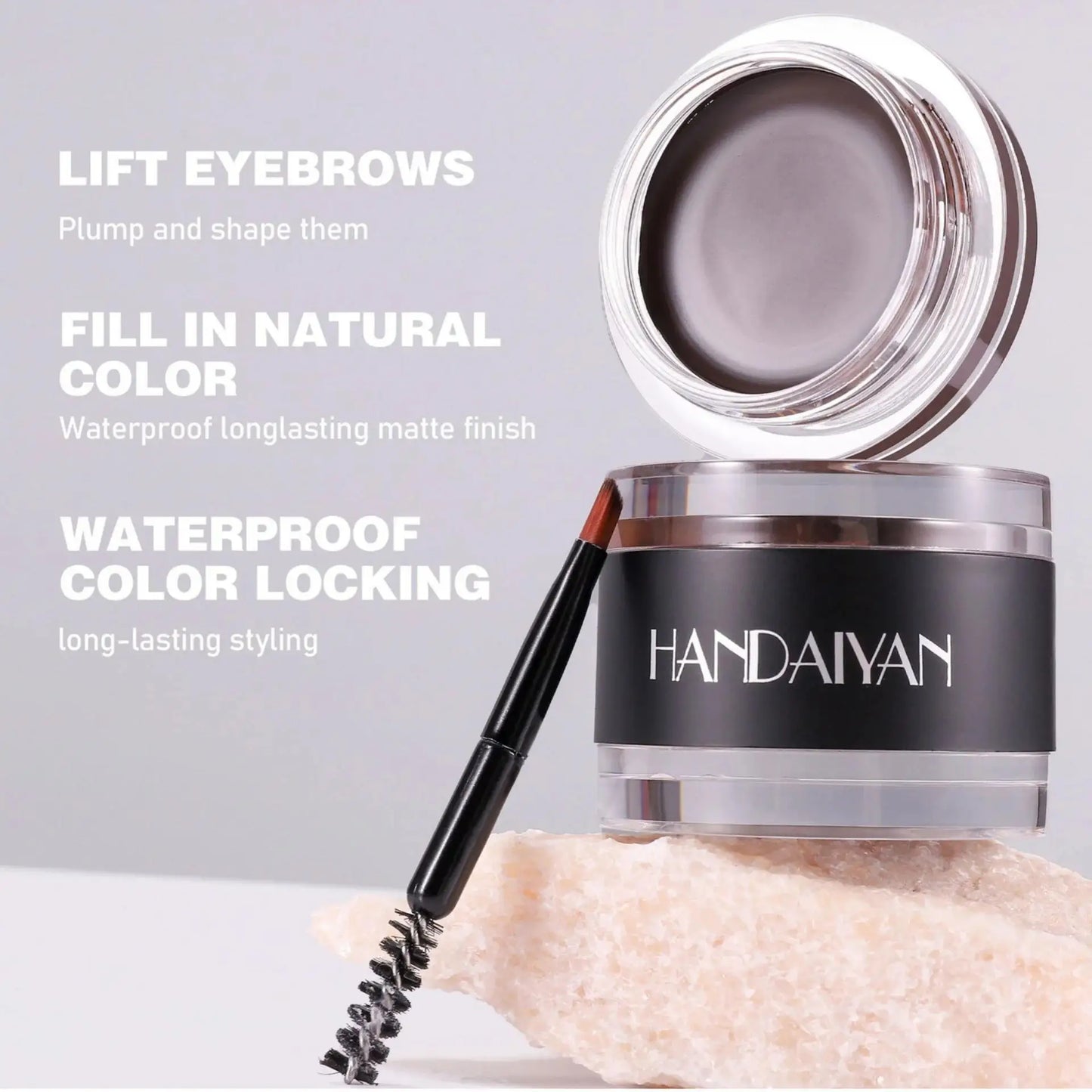 Handaiyan 2-in-1 Waterproof Eyebrow Wax & Tint Pomade | 3D Brows