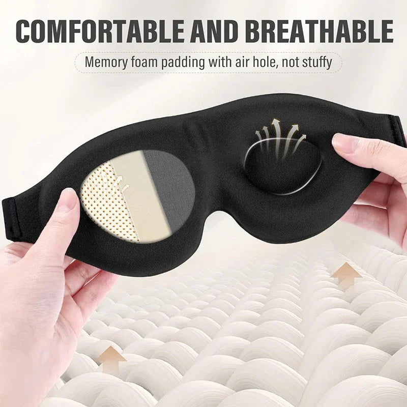 Eye Mask Blindfold For Unisex Soft Tiredness Relief Eye Cover Natural Sleeping Blind Eye Patch Skin Care Tool Peaceful Pleasures Health and Wellness