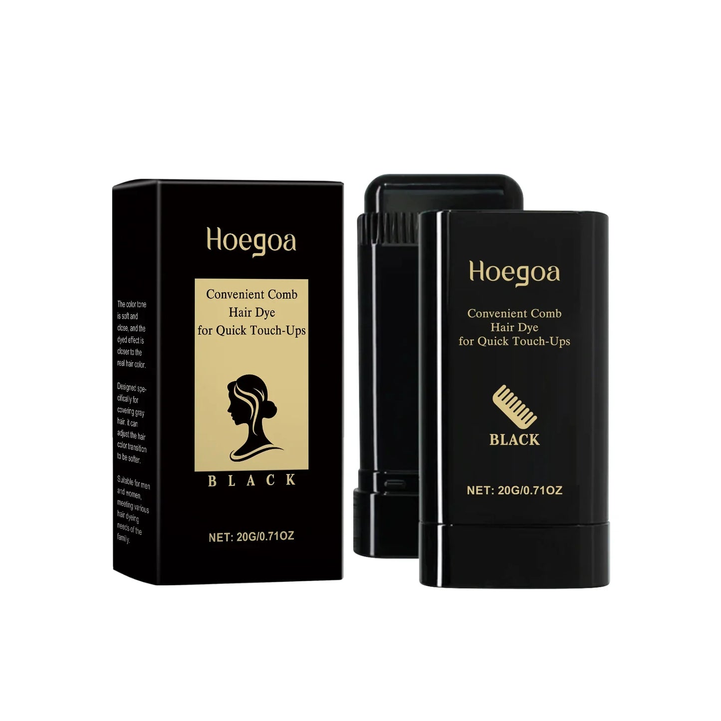 HOEGOA Temporary Hair Color Stick – Gray Root Concealer
