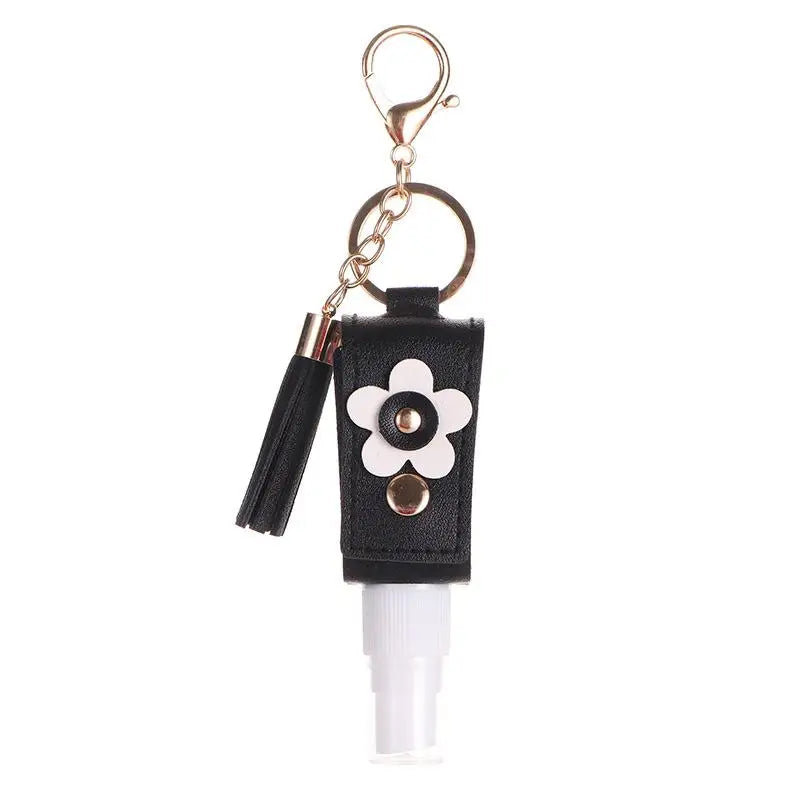30ml Refillable Spray Bottle Keychain | Faux Leather & Tassel