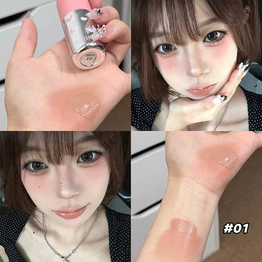 QIBEST Velvet Matte Liquid Blush – Natural Long-Lasting Color Liquid Face Blush Oasis Select 01