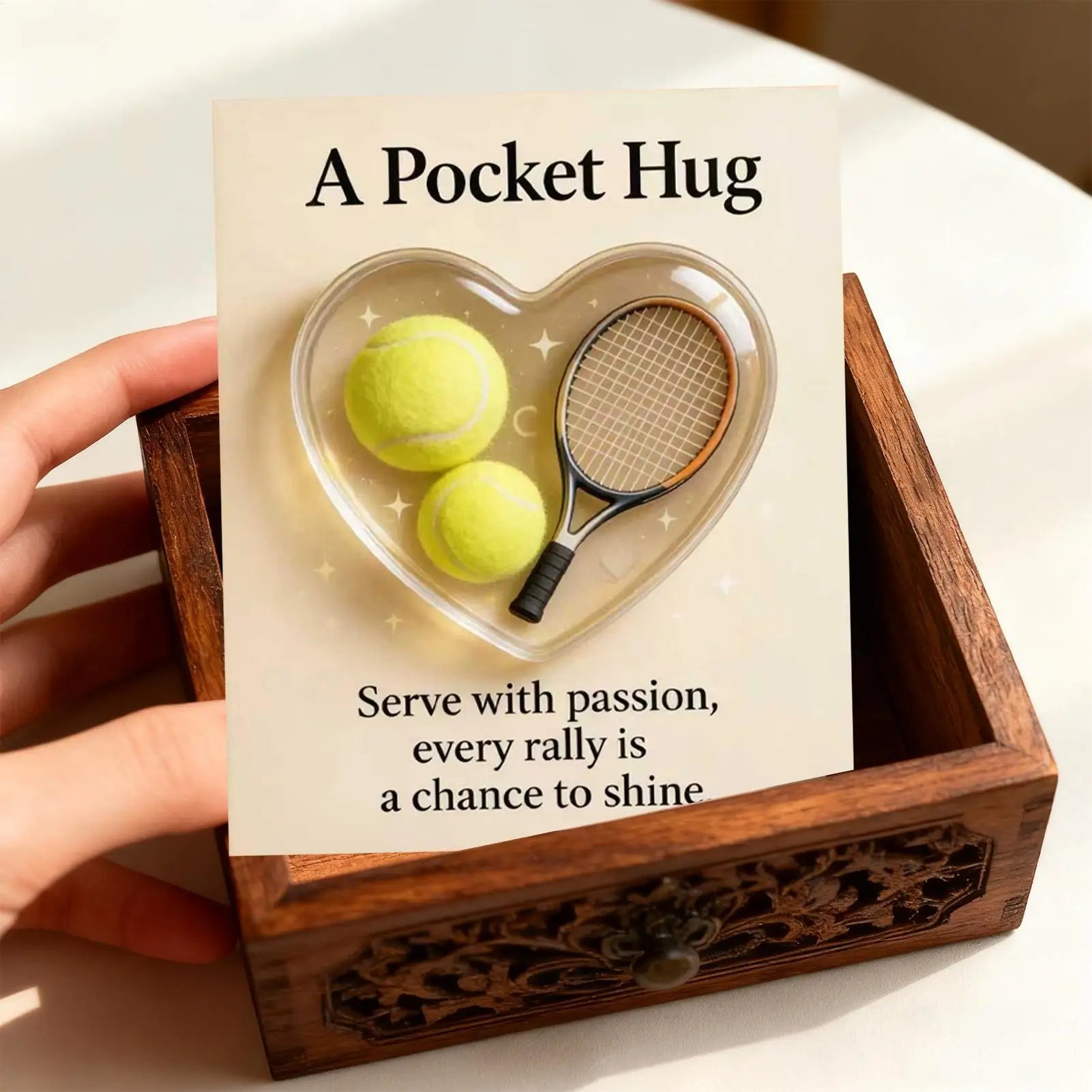 Pocket Sports Hug Pocket Motivational Keepsake Ball Sports Motivational Cards For Players Athletes Team Managers Fans Collectors Peaceful Pleasures Health and Wellness