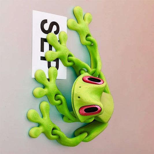 3D Printed Magnetic Frog Fridge Magnet Movable Joint mobility Glow in Dark Dragon Toy Fashionable Home decoration supplies Peaceful Pleasures Health and Wellness