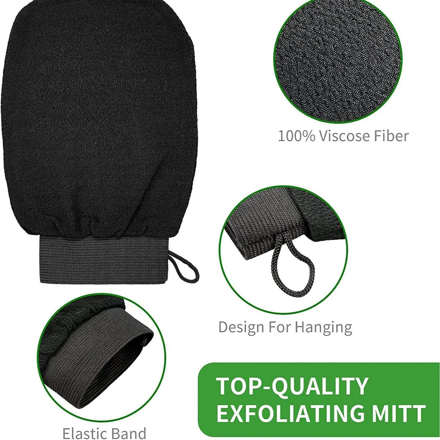 Exfoliating Glove – Body & Face Bath Scrub | Deep Cleansing