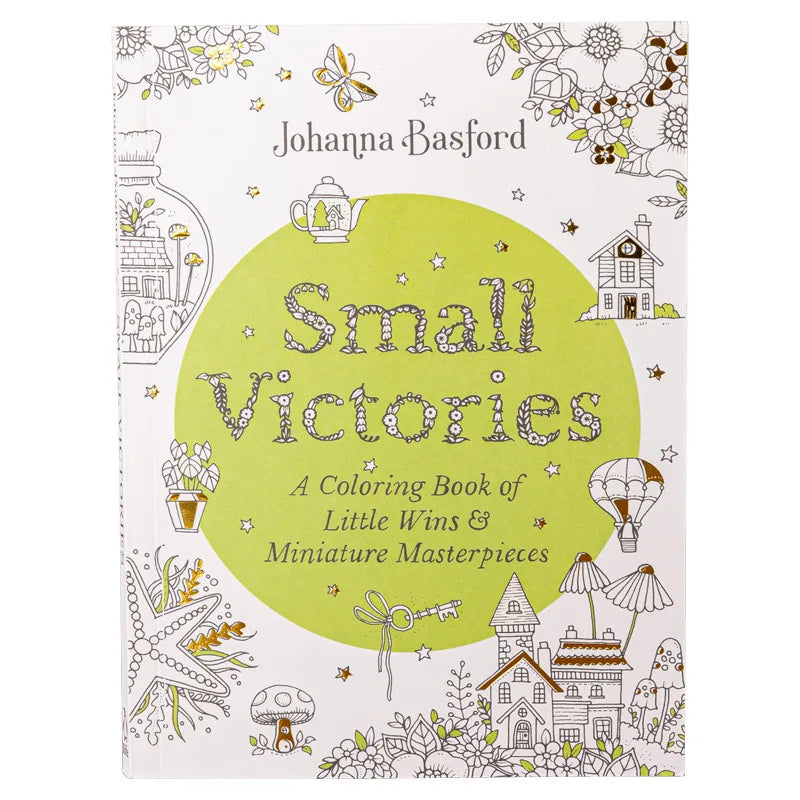 Bview Art Small Victories Anti-stress Adult Coloring Book Relaxing