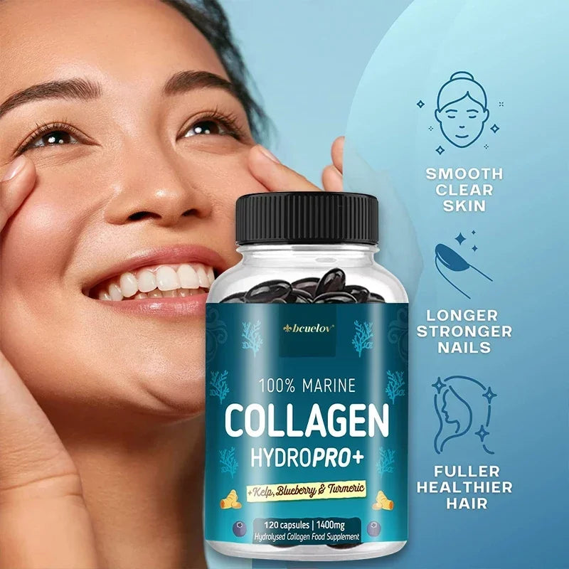 Hydrolyzed Marine Collagen - HYDROPRO supports skin and joint, hair and nail health nutritional supplement Peaceful Pleasures Health and Wellness