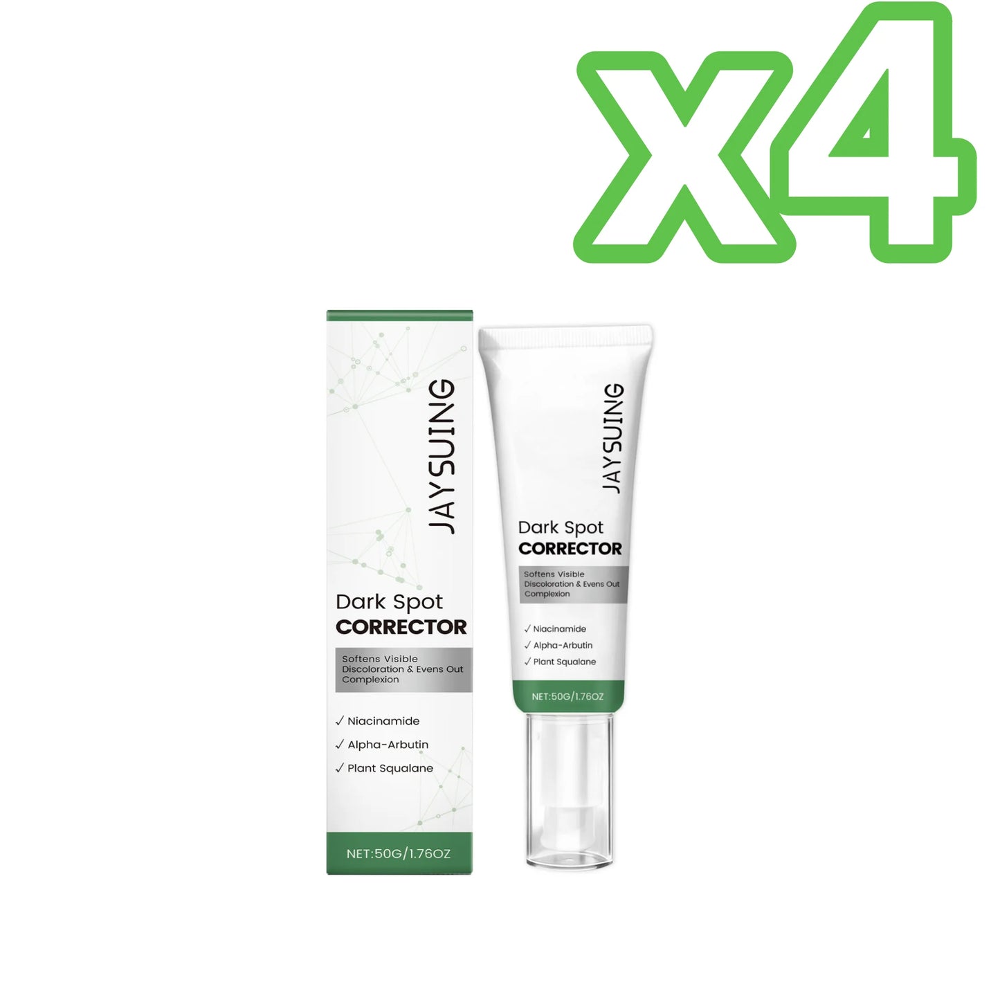Niacinamide Arbutin Face Essence Cream Brighten Skin Even Face Tone Fade Dark Spots Repair Dull Skin Fast Absorb Skin Care Serum Peaceful Pleasures Health and Wellness 50g Boxed X 4PCS