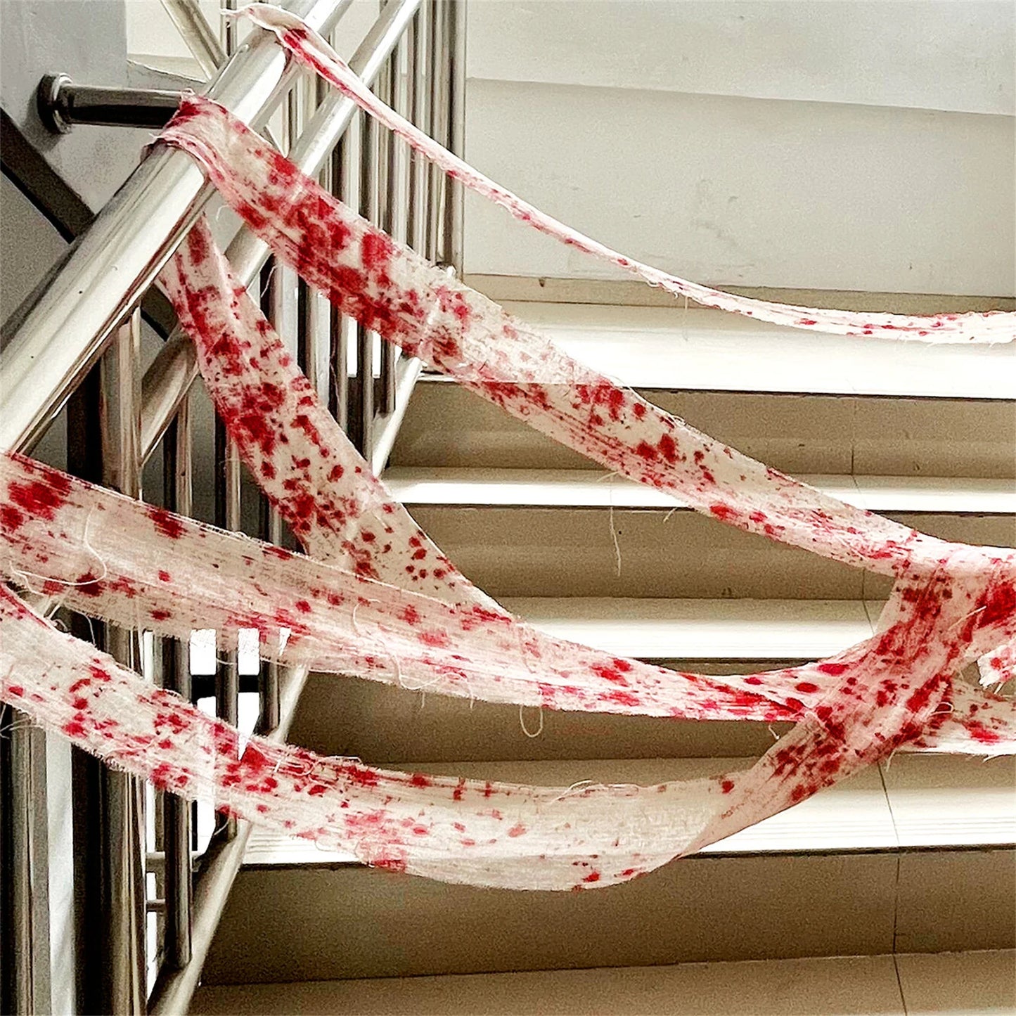 Halloween Fake Blood Bandages & Bloody Gauze Wrap | Costume Decor