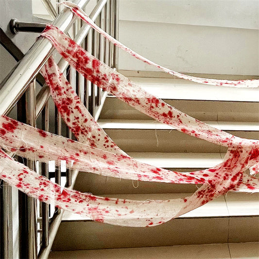 Halloween Fake Blood Bandages & Bloody Gauze Wrap | Costume Decor Halloween Costume Prop Peaceful Pleasures Health and Wellness