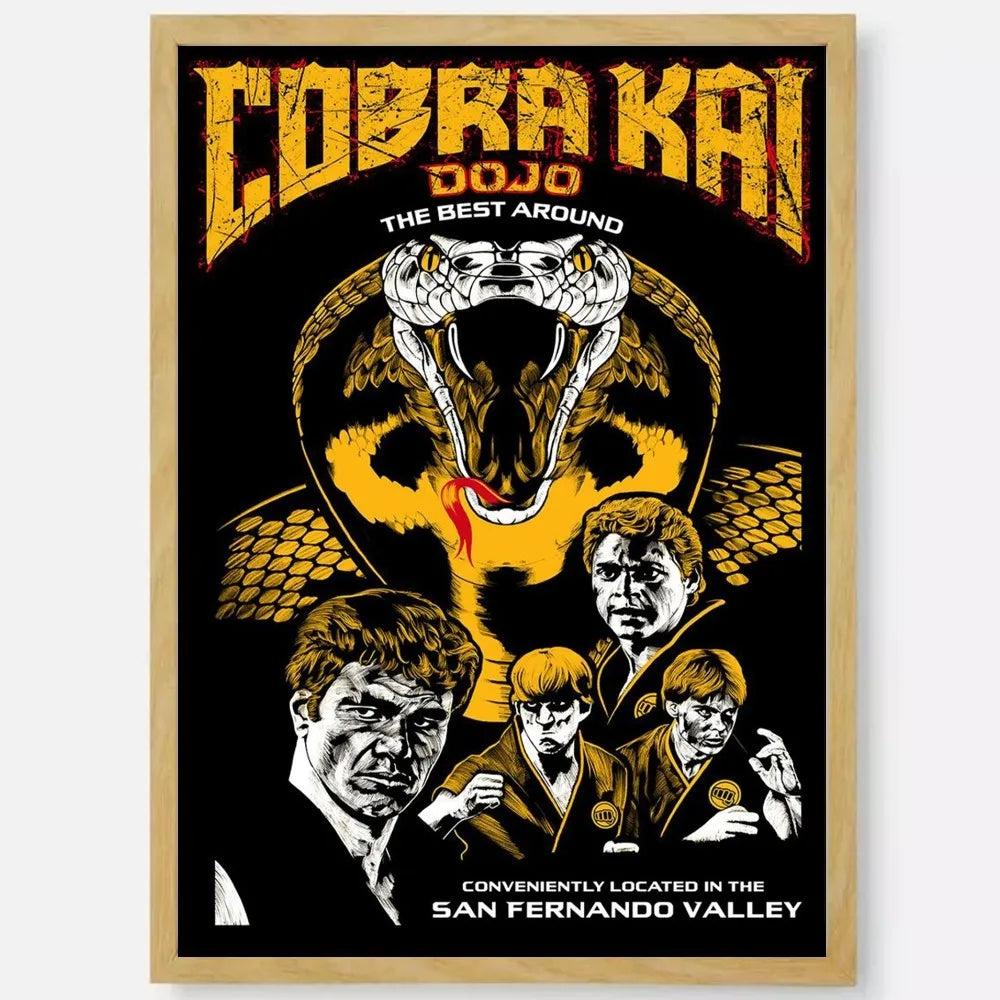 Cobra Kai HD Waterproof PVC Wall Poster | Home Décor Art Wall Art Poster Peaceful Pleasures Health and Wellness z13 30X40cmNoframe