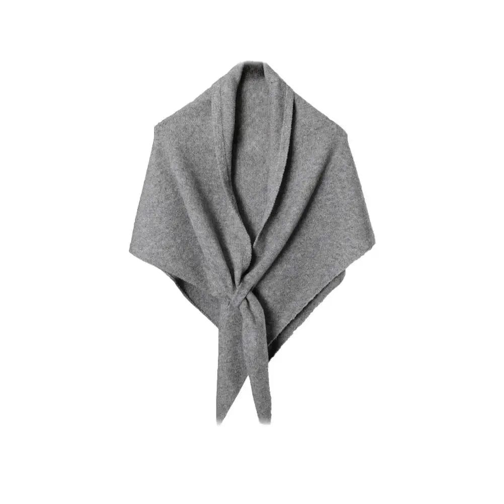 Women's Triangle Scarf Shawl – Wool Blend Warm Shoulder Wrap