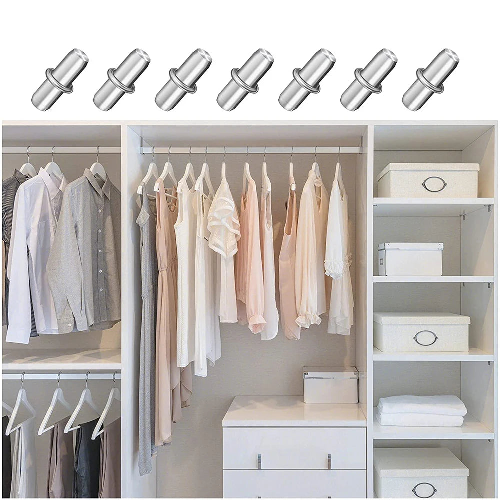 Shelf Support Pegs Pins Cabinet Closet Wardrobe Fixing Bracket Plate