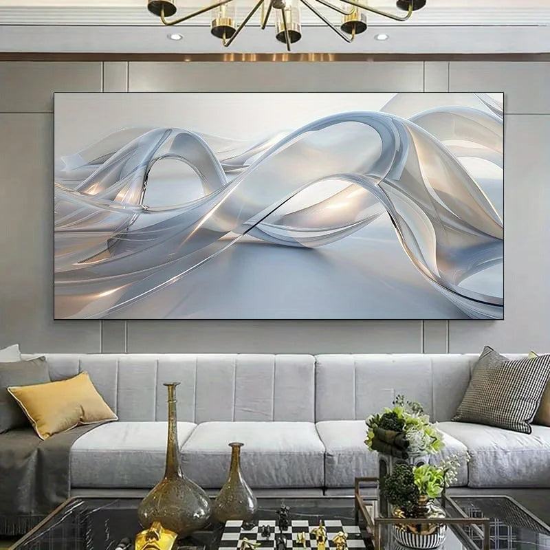 1pc Gradient Abstract Canvas Art, Frameless, Decor for Living Room, Bedroom, Modern Minimalist Design,Artwork Abstract Wall Art Peaceful Pleasures Health and Wellness