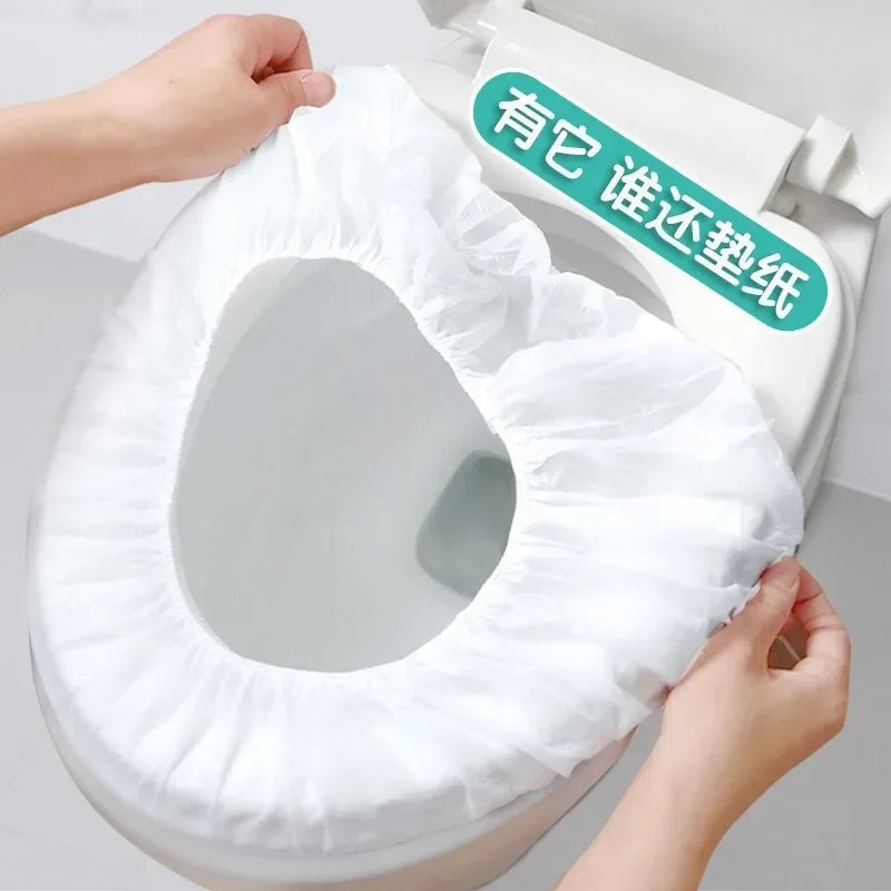 Disposable Bathroom Accessories Toilet Toilet SeatS Cover Seats Travel Stickers Portable Cushion Paper Maternal Non-woven Fabric Peaceful Pleasures Health and Wellness
