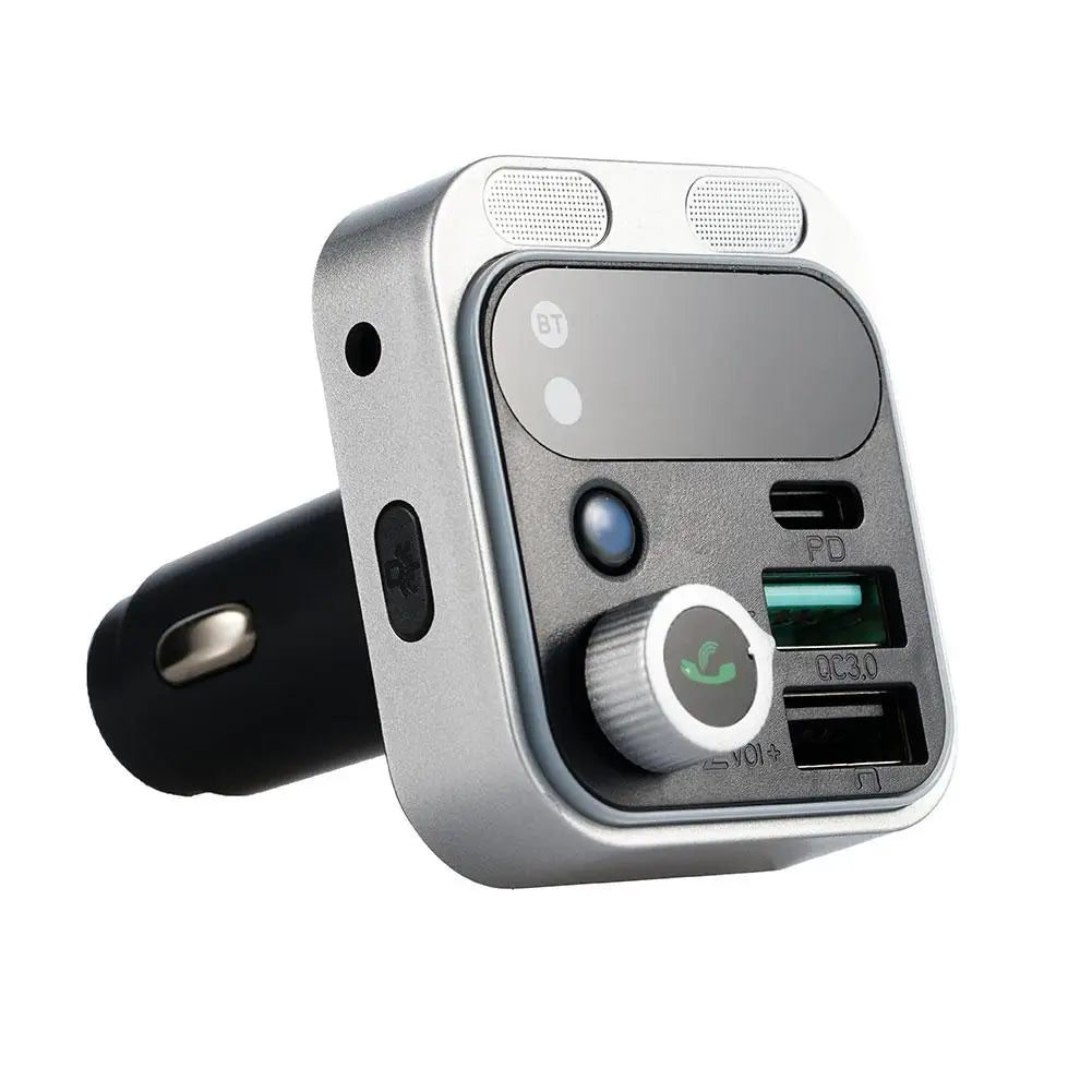 Bluetooth 5.3 FM Transmitter Car Charger | 4 Ports, 48W Fast Charge