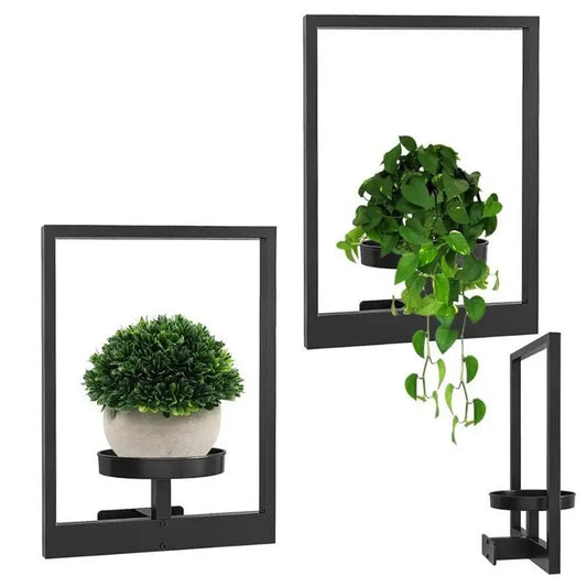 Metal Photo Frame Wall Planter | Wall Mounted Succulent Holder Wall Mounted Planter Peaceful Pleasures Health and Wellness Brazil