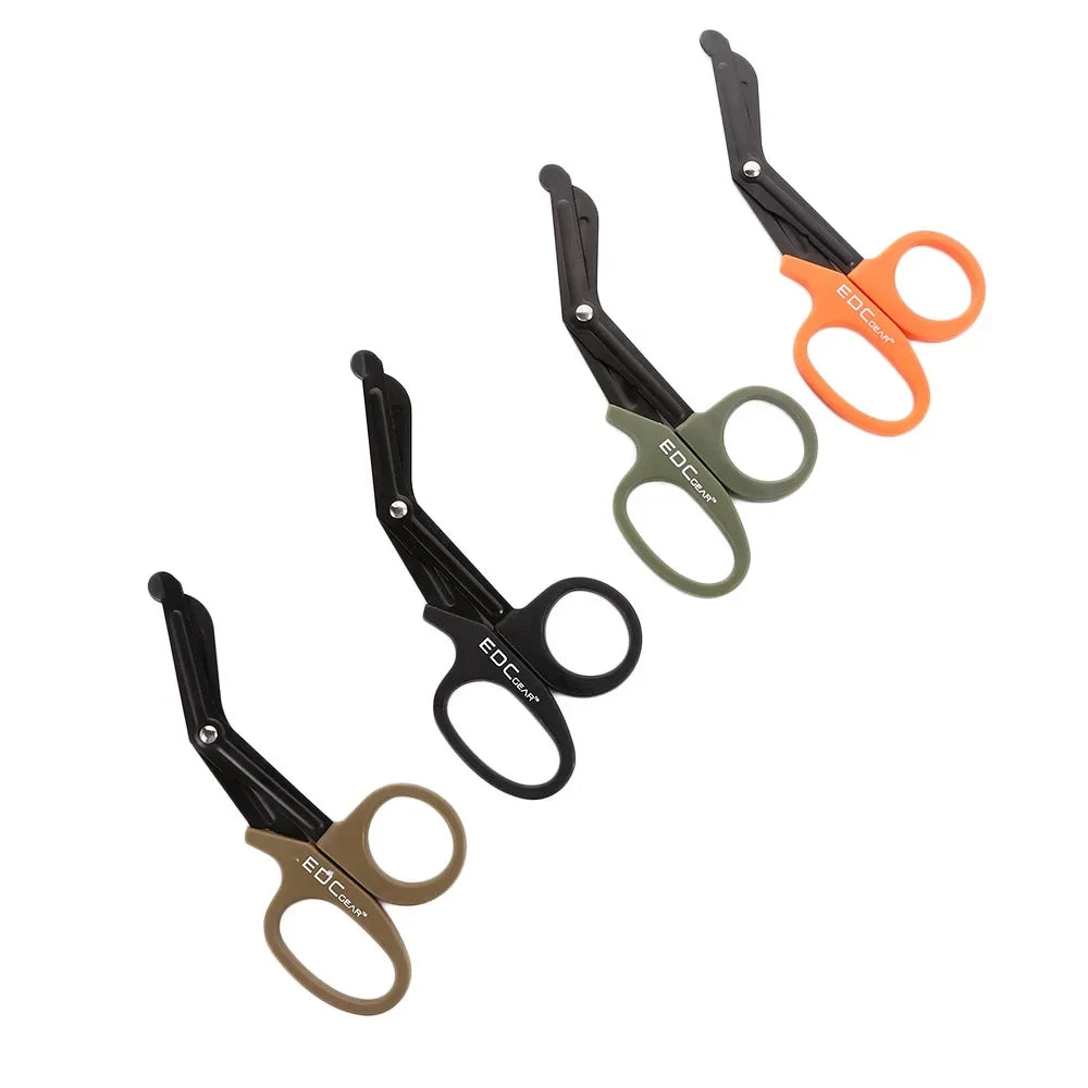 5/2/1PCS Medical Rescue Scissors Plastic Handle Stainless Steel Wound Gauze First Aid Scissors Practical Outdoor Nurse Scissor Peaceful Pleasures Health and Wellness