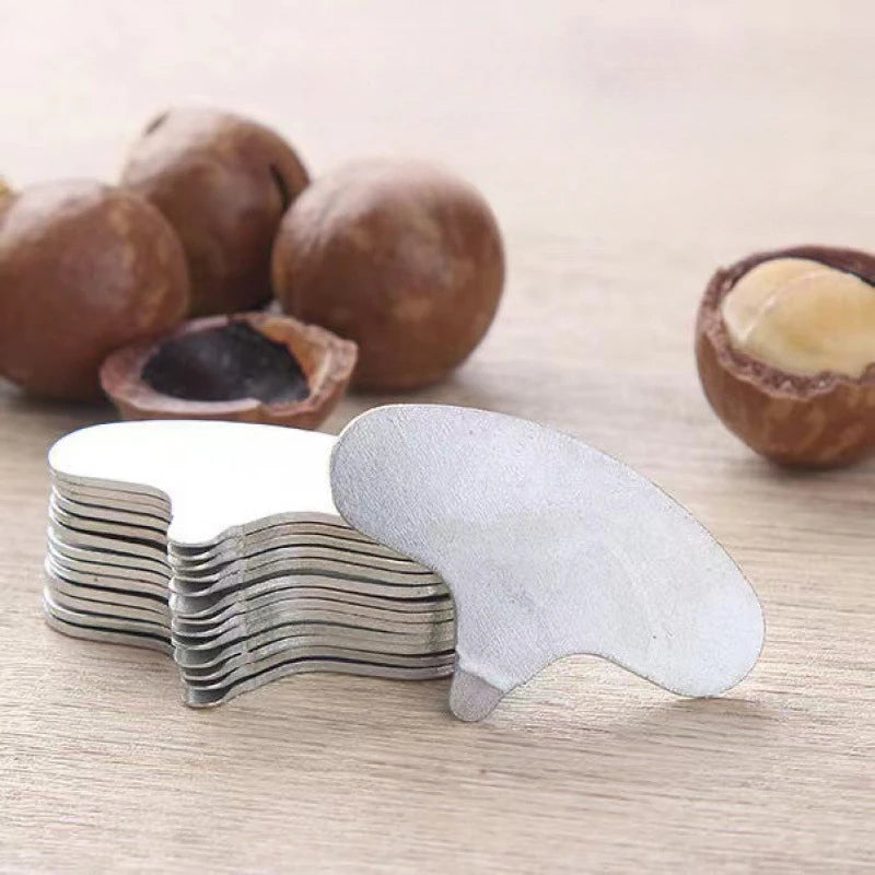 Stainless Steel Nut Sheller | Portable Macadamia Walnut Opener Nut Cracker Tool Peaceful Pleasures Health and Wellness
