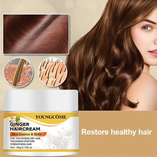 YOUNGCOME Ginger Hair Cream – Strengthening Scalp Serum Hair Strengthening Cream Oasis Select