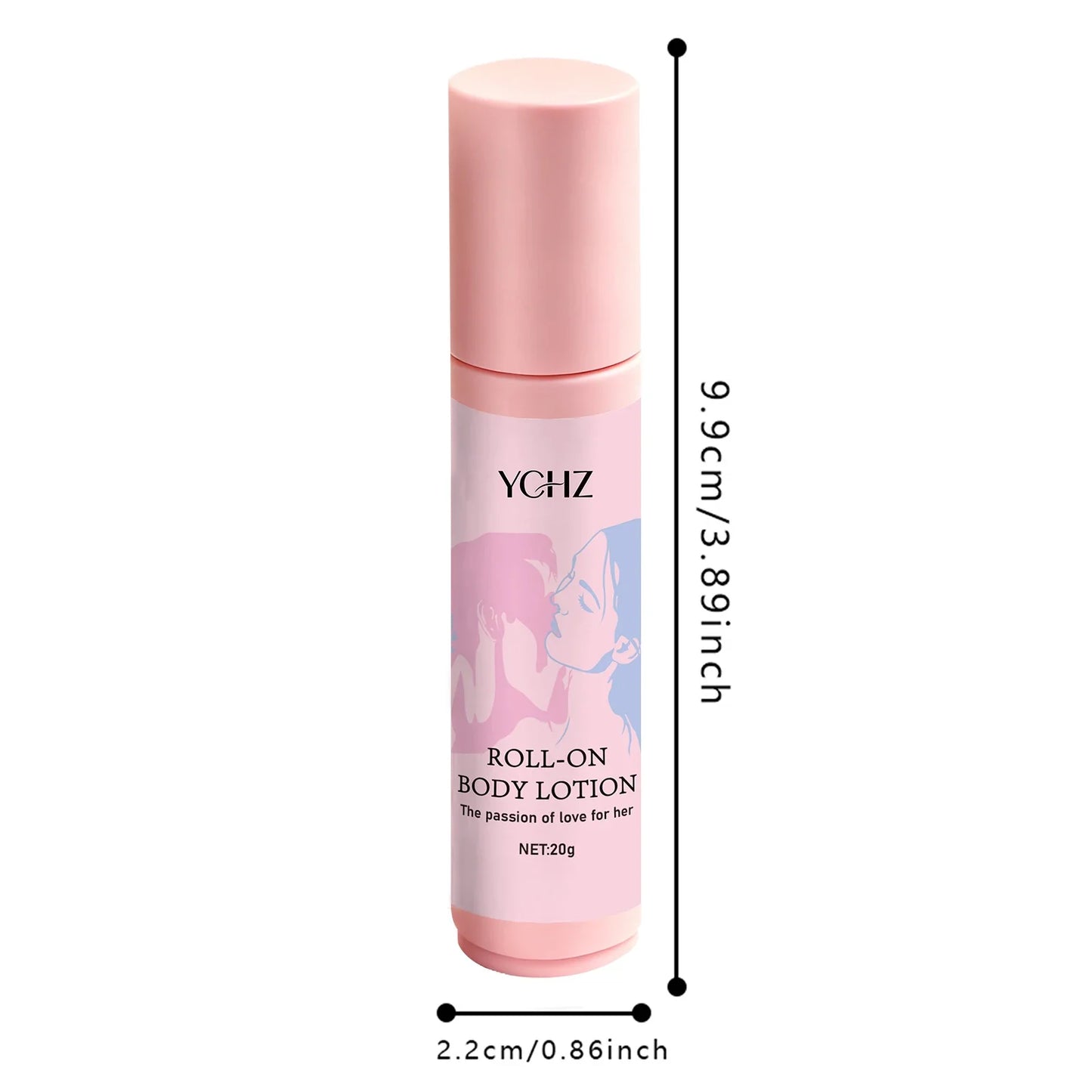 YCHZ Peach Aluminum-Free Roll-On Deodorant Women 72Hr